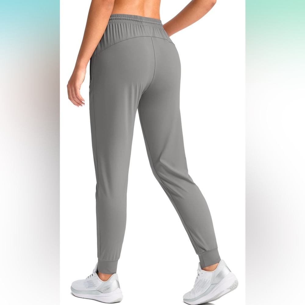 G Gradual Women's Joggers Pants with Zipper Pockets Tapered Running Sweatpants - Picture 4 of 8